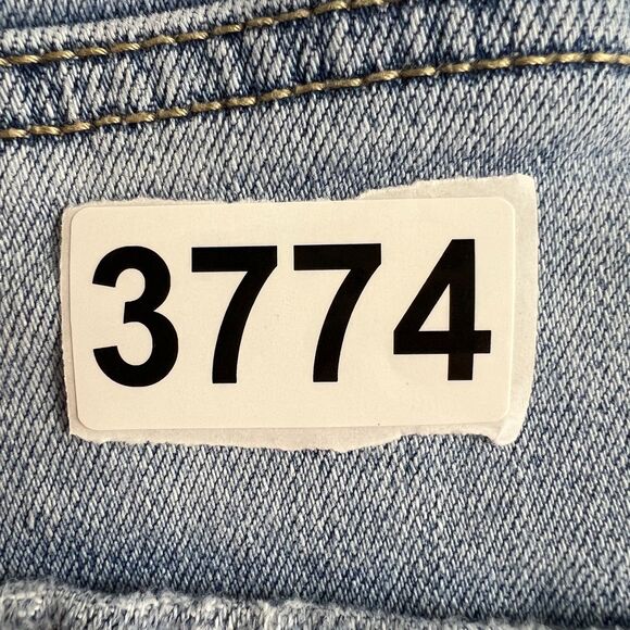 American Eagle Women's Curvy Hi-Rise Shortie Denim Shorts Distressed Size 0 - Picture 12 of 12